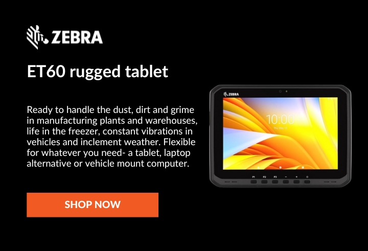 Zebra ET60 Rugged Enterprise Tablet