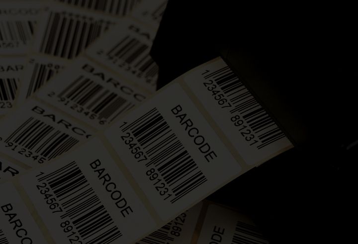 Barcode labels being printed