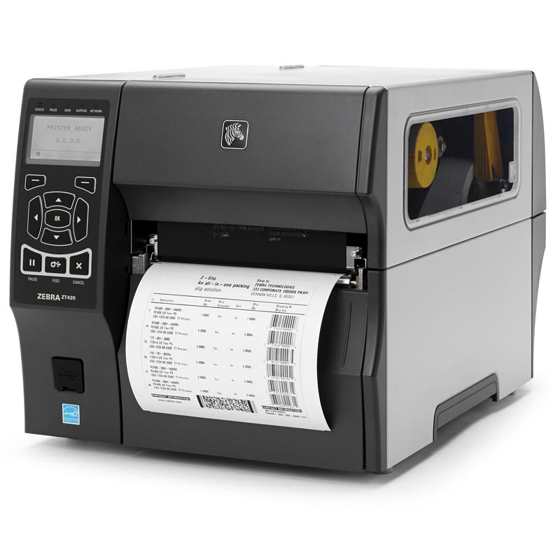 Zebra ZT420 Industrial Thermal Barcode Label Printer | The ...