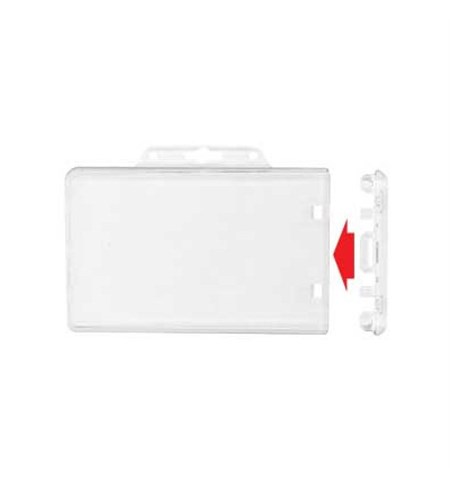 Extra-safety card holder, Perma-lock card holder, Clear, Pack of 50