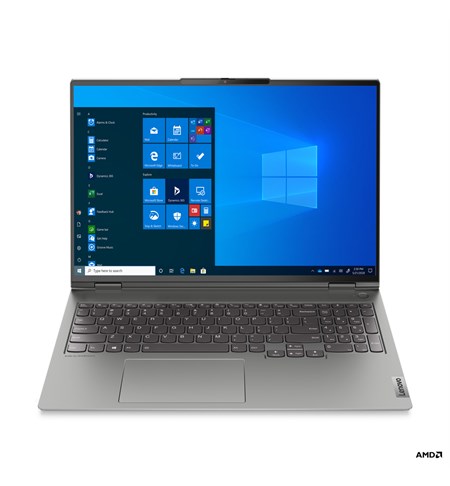Lenovo ThinkBook 16p 5800H Notebook 40.6 cm (16) WQXGA AMD Ryzen™ 7 16 GB DDR4-SDRAM 512 GB SSD NVIDIA GeForce RTX 3060 Wi-Fi 6 (802.11ax) Windows 11 Pro Grey
