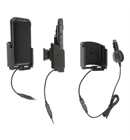 Active holder, tilt swivel for Point Mobile PM85, cig plug, 3A charging, 12-24V - for std battery