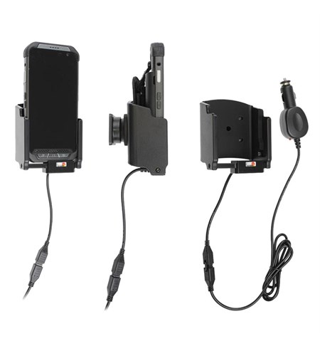 Active holder, tilt swivel for Point Mobile PM85, cig plug, 3A charging, 12-24V - for ext battery