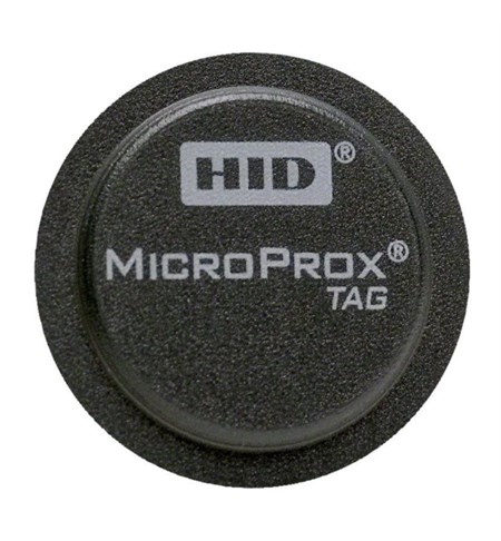 RF IDeas HID 1391LGSMN Microprox Tag Adhesive Proximity Disc, 26-bit, Pack of 100 - AC-HID-1391