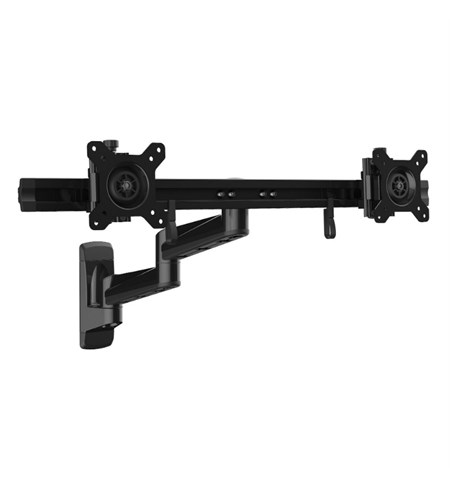Wall Mount Dual Monitor Arm – Articulating Ergonomic VESA Wall Mount for 2x 24
