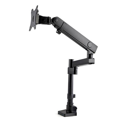 Desk Mount Monitor Arm with 2x USB 3.0 ports - Pole Mount Full Motion Single Arm Monitor Mount for up to 34