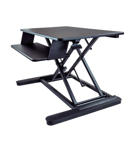 Sit Stand Desk Converter with Keyboard Tray - Large 35” x 21