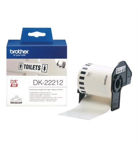 DK22212 - Brother Continuous White Film Tape (62mm x 15.2mm)