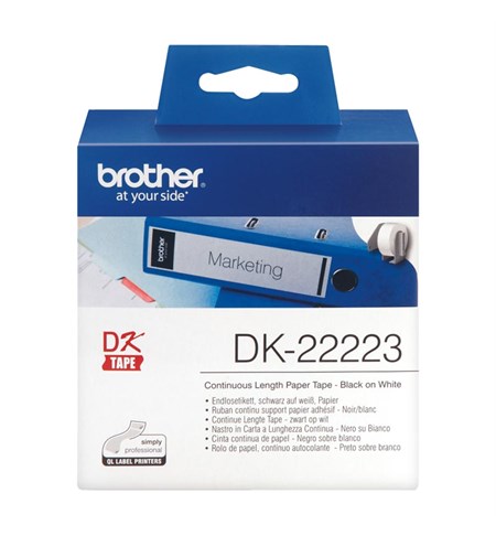 DK22223 - Brother White Continuous Paper Label (50mm x 30.48)