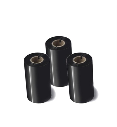 BWS-1D300-110 - Standard Wax Ribbon, 110mm x 300m, 12 rolls