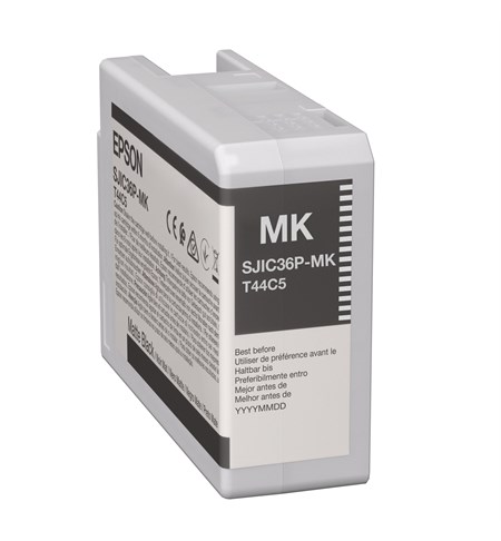 Epson SJIC36P(MK): Ink cartridge for ColorWorks C6500/C6000 (Black) (C13T44C540)
