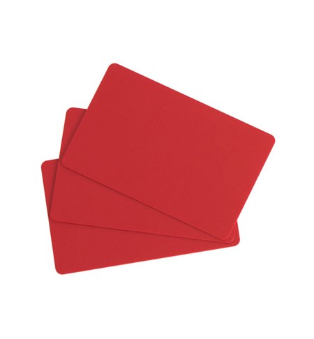 C4301 - Plastic Cards, Red (100 Cards)