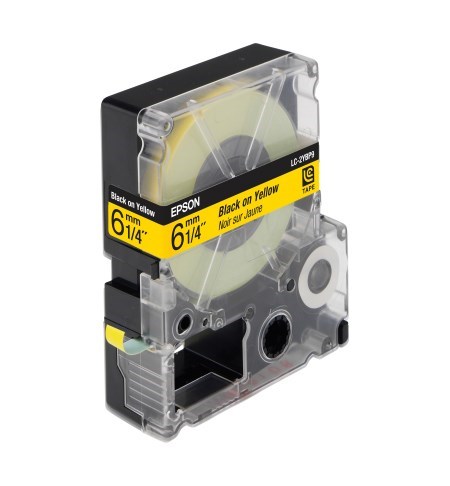 Epson Label Cartridge Pastel LC-2YBP9 Black / Yellow 6mm (9m)