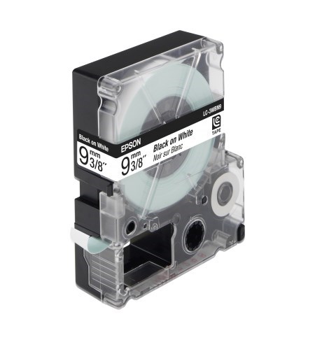Epson Label Cartridge Standard LC-3WBN9 Standard Black / White 9mm (9m)