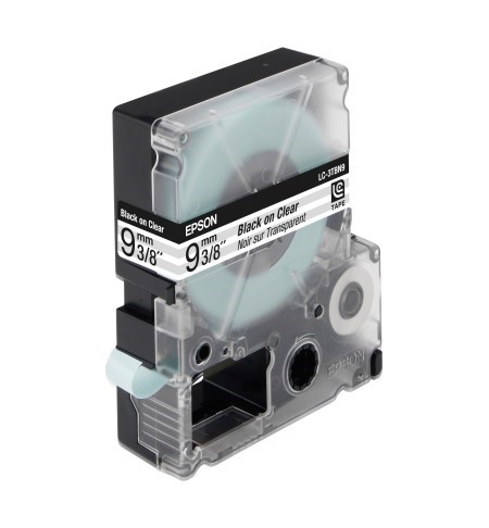 Epson Label Cartridge Transparent LC-3TBN9 Clear Black / Clear 9mm (9m)