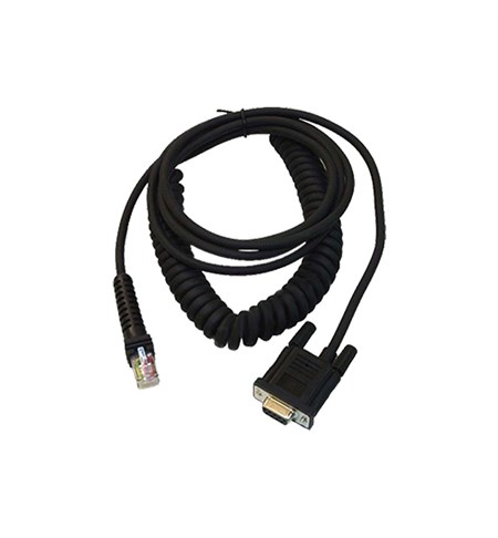CAB-434 - Coiled RS-232 Cable (8 Feet)
