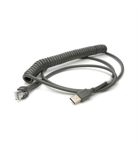 CAB-524 - Coiled USB Cable (8 Feet)