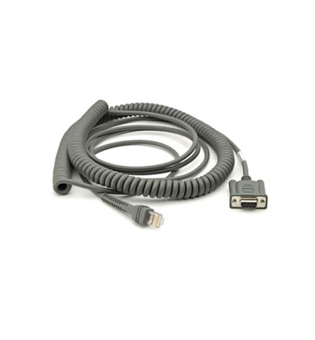 CBA-R24-C20ZAR - 20ft. Coiled RS232 Cable (Fujitsu T POS 500 ICL)