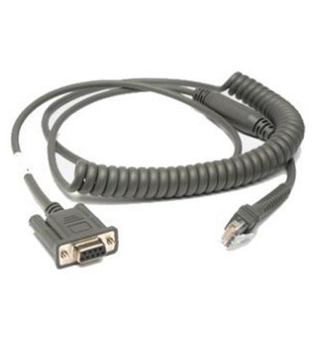 CBA-R37-C09ZAR - 9ft Coiled RS232 DB9 Female, 9 Pin Cable