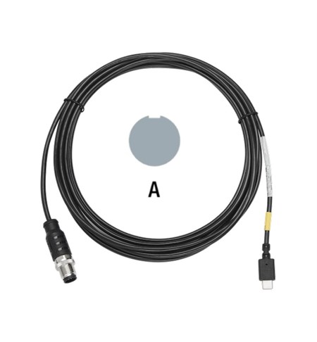Zebra M12 to USB-C Male Client 1.5m Cable CBL-USBCCLT015-M12