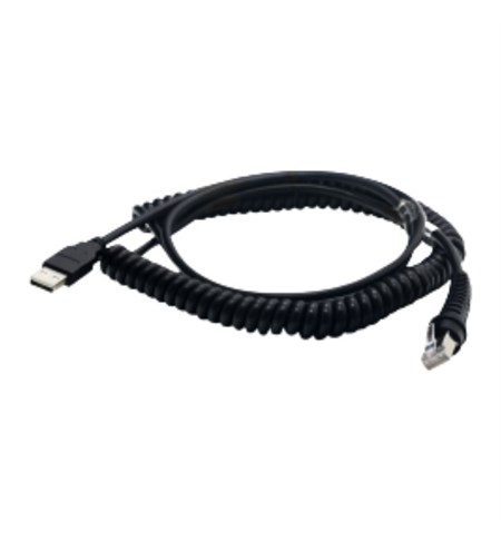 RJ45 USB Coiled Cable 1.5m - 3m
