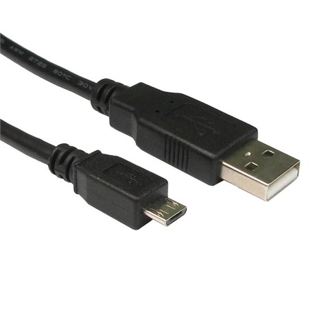 CDL-160 - 1.8m USB 2.0 Cable USB A to Micro USB B, Black