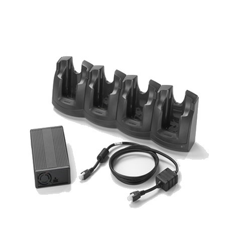 CRD3000-401CES - Zebra MC3XXX 4-Slot Charge Only Cradle Kit (INTL)