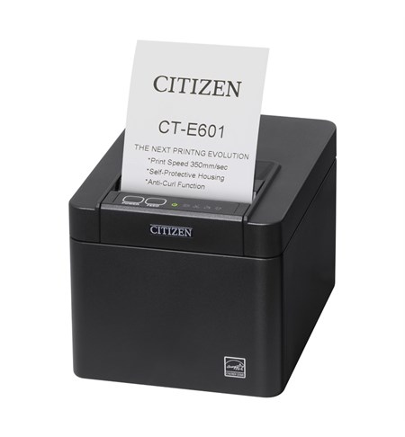 CT-E601 Disinfectant Ready Receipt Printer - USB, Black