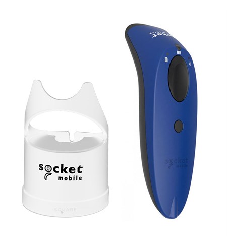 SocketScan S760 Barcode Scanner w/ White Charging Dock, Blue
