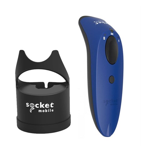 SocketScan S760 Barcode Scanner w/ Black Charging Dock, Blue