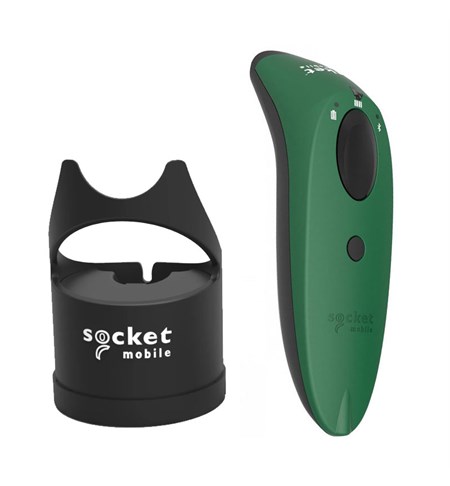 SocketScan S760 Barcode Scanner w/ Black Charging Dock, Green