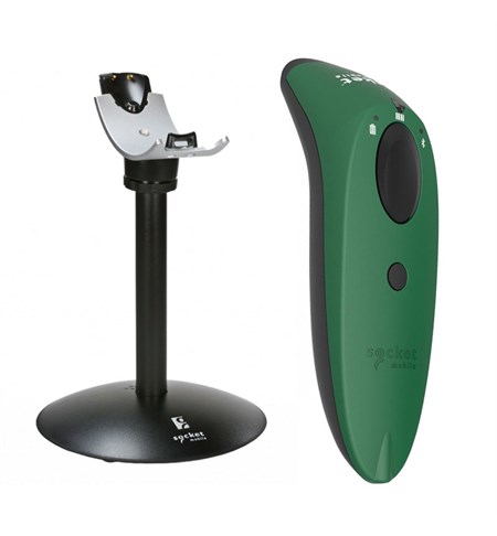 SocketScan S760 Barcode Scanner w/ Charging Stand, Green
