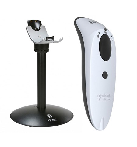 SocketScan S760 Barcode Scanner w/ Charging Stand, White