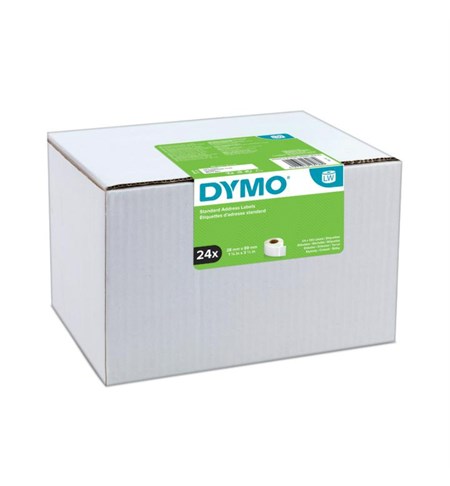 S0722360 Dymo Standard Address Labels, 28x89 mm