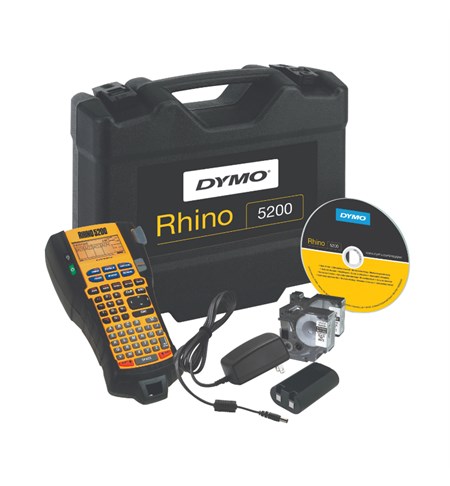 Dymo Rhino 5200 Hard Case Kit label Maker Thermal Transfer