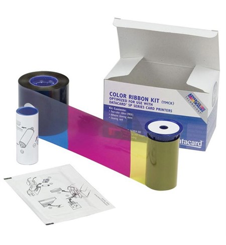 568971-004 - Datacard Card Printer YMCKPO Colour Ribbon (750 Images) - SR200/SR300/RP90