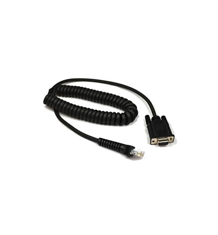 90A051901 - RS-232 Cable, Female-Medium, Coiled, 6ft