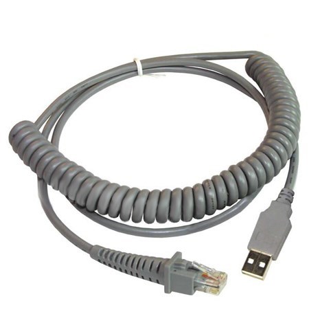 Cable, USB, Type A, Optional POT or though external power supply, Coiled, CAB-412, 9 ft.