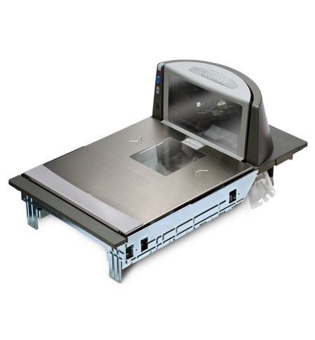 Magellan 8300, EC Verified Scanner/Scale (EU), Med. Platter, All-Weighs w/Produce Lift Bar, DCL Glass, Shelf Mount, EU Single Scale Display/Single Interval, Power Supply (EU), RS-232/RS-232 DB-9 Cables, Metric, No EAS