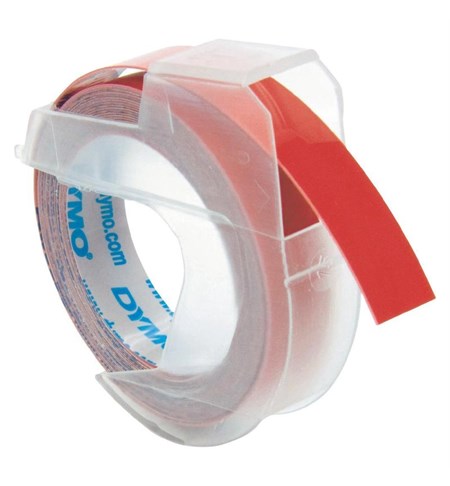 S0898150 - 9mm x 3m Dymo 3D Label Tapes (Red)