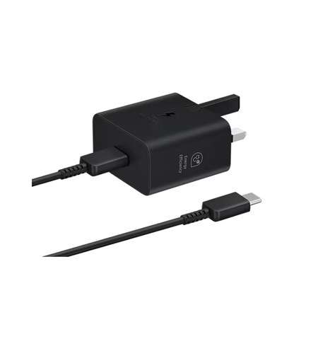 Samsung Black USB-C 25W Travel Adapter (with Cable) EP-T2510XBEGGB