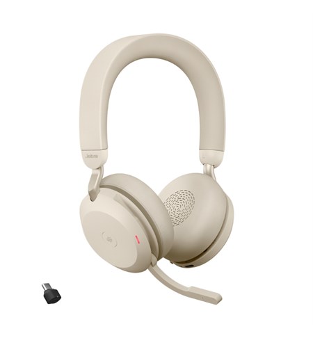 Evolve2 75 Stereo Headset - USB-C, Unified Communications Certified, Beige