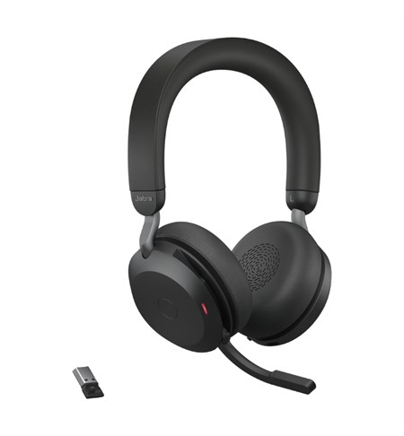 Evolve2 75 Stereo Headset - USB-A, Unified Communications Certified, Black
