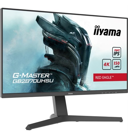 Iiyama G-MASTER GB2870UHSU-B1 Red Eagle™ Computer Monitor, 28 Inch, 4K Ultra HD, Black