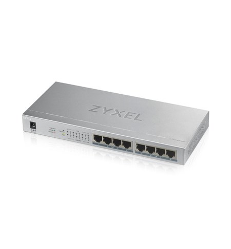 Zyxel GS1008HP 8-Port Unmanaged Desktop Gigabit PoE+ Switch