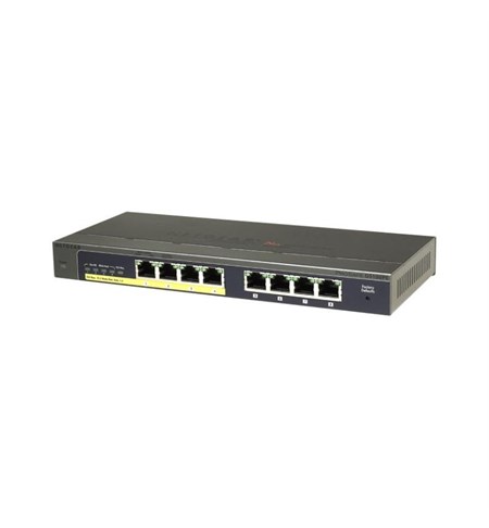 Netgear Gigabit Plus Switch - 8 Port, 4xPoE, 53W (GS108PE)
