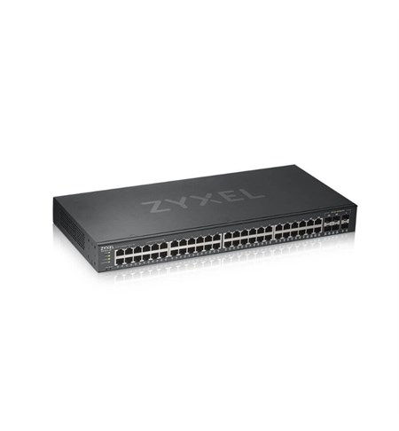 Zyxel GS1920-48v2 NebulaFlex 48-Port Smart Managed Rackmount Gigabit Switch