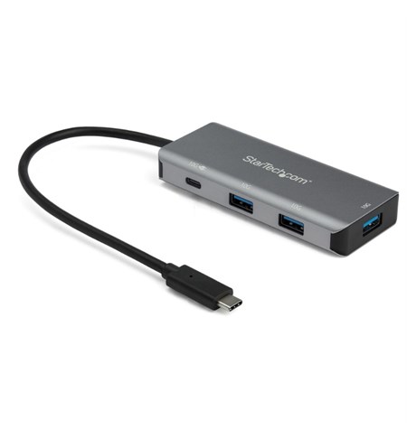 4 Port USB C Hub (10Gbps) to 3x USB-A & 1x USB-C - 100W Power Delivery Passthrough Charging - Portable USB 3.2 Gen 2 Type C Laptop Adapter - Works w/ TB3
