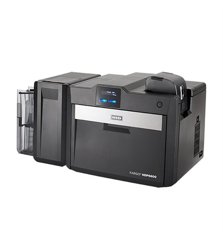 HDP6600 Card Printer - Dual-Sided, Two Patch Material Laminator, Card Flattener Module