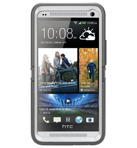 OtterBox Defender Series for HTC One, Glacier